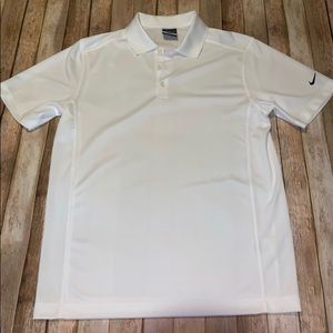 Nike Dri-Fit White Polo - Size Medium